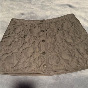 Coach took a Elegant nlack Quilted Mini Skirt